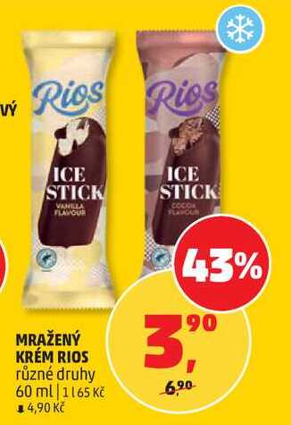MRAŽENÝ KRÉM RIOS různé druhy, 60 ml