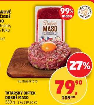 TATARSKÝ BIFTEK DOBRÉ MASO, 250 g 