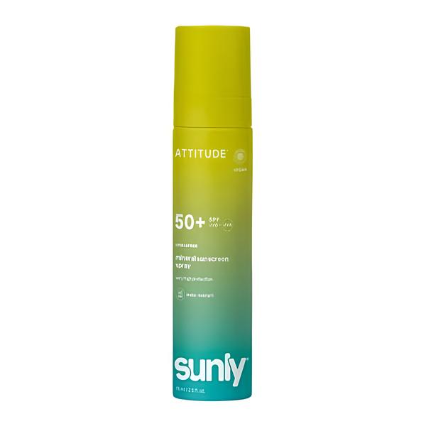 Attitude Minerální opalovací krém ve spreji Sunly SPF 50 bez vůně