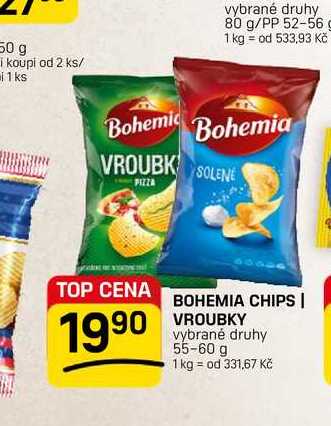 BOHEMIA CHIPS | VROUBKY vybrané druhy 55-60 g