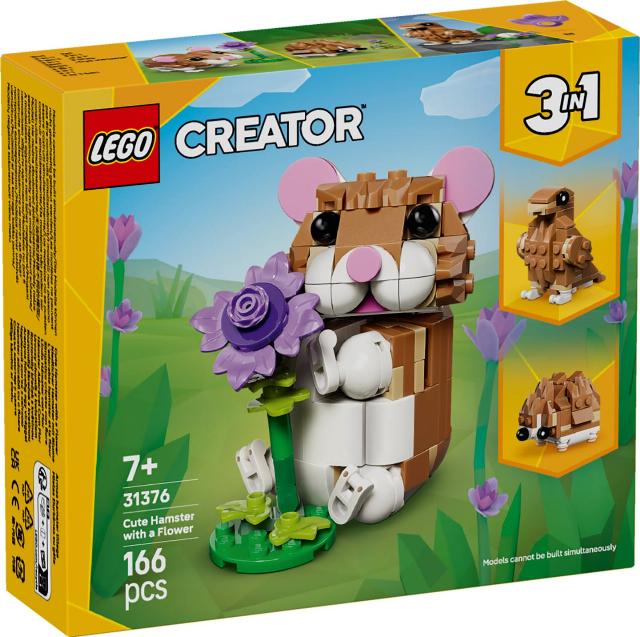 LEGO Roztomilý křeček s květinou 31376