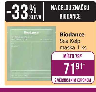 Biodance Sea Kelp maska 1 ks