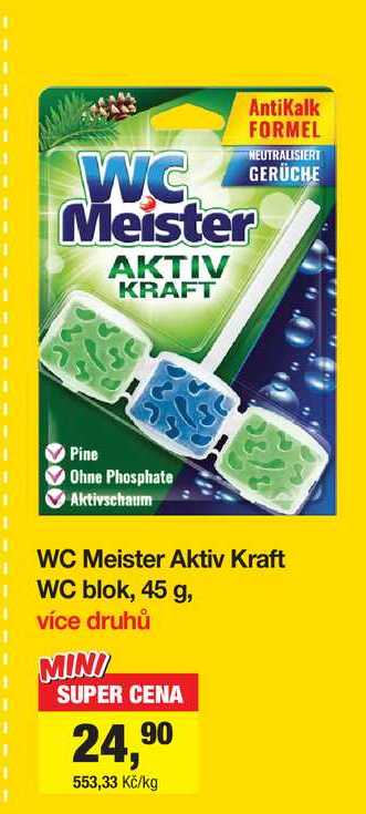 WC Meister Aktiv Kraft WC blok, 45 g