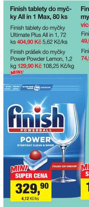 Finish tablety do myčky All in 1 Max, 80 ks