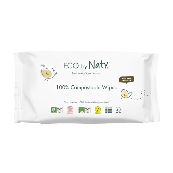 ECO by Naty Vlhčené ubrousky bez vůně pro citlivou pokožku