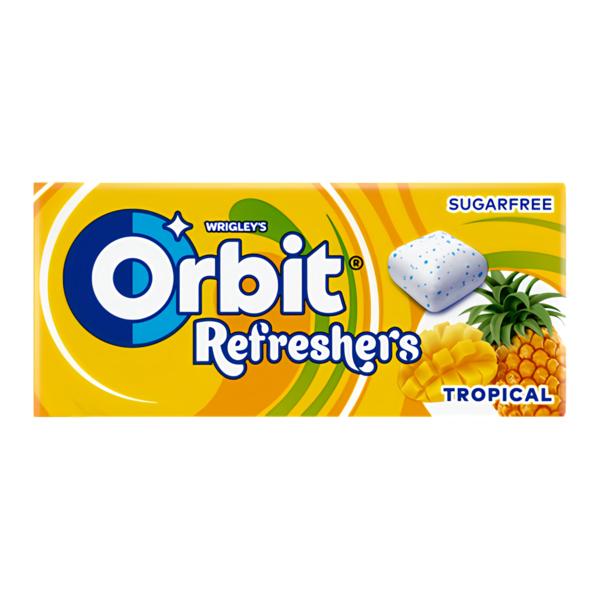 Orbit Refreshers žvýkačky bez cukru, Tropical