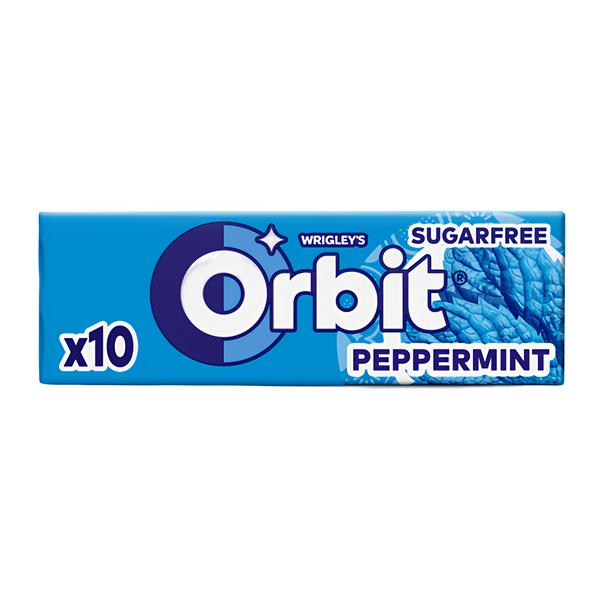 Orbit Peppermint žvýkačky bez cukru s mentolovou příchutí