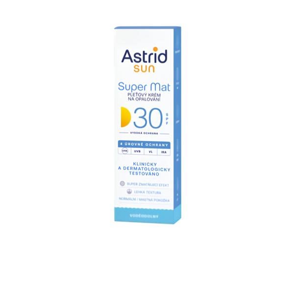 Astrid SUN Pleťový krém na opalování Super Mat SPF 30