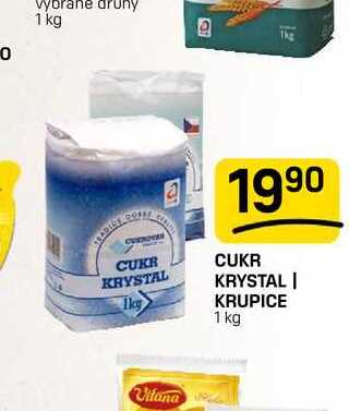 CUKR KRYSTAL, KRUPICE 1 kg