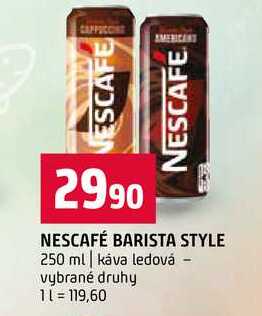 NESCAFÉ BARISTA STYLE 250 ml káva ledová vybrané druhy