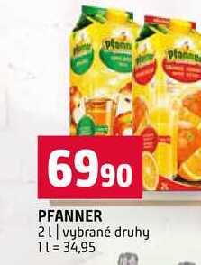 PFANNER 2l vybrané druhy 