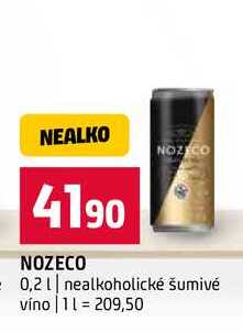 NOZECO 0,2l nealkoholické šumivé víno