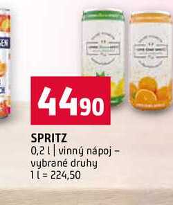 SPRITZ 0,2l vinný nápoj vybrané druhy 