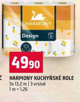 HARMONY KUCHYŇSKÉ ROLE 3x 13,2 m 3 vrstvé 