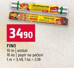 FINO 10 m alobal 16 ks papír na pečení 1m