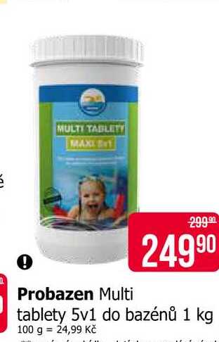 Probazen Multi tablety 5v1 do bazénů 1 kg