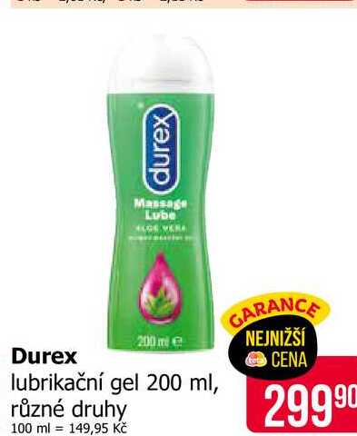 Durex lubrikační gel 200 ml