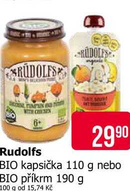 Rudolfs BIO kapsička 110 g 