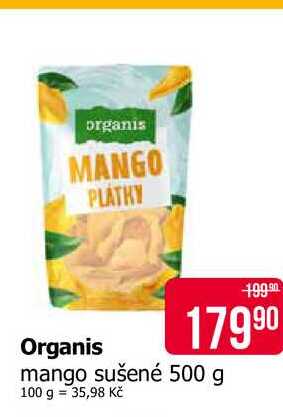 Organis mango sušené 500 g
