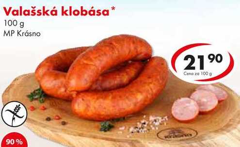 Valašská klobása, 100 g