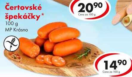 Čertovské špekáčky, 100 G