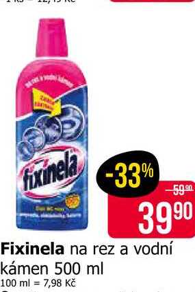 Fixinela na rez a vodní kámen 500 ml