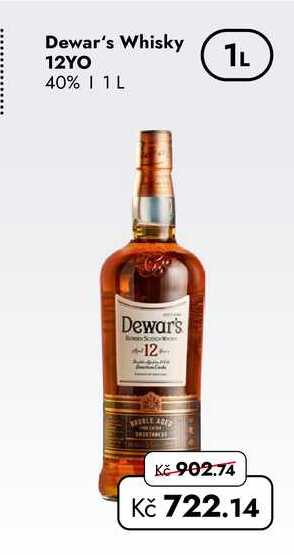 Dewar's Whisky 12YO 40% 1 L