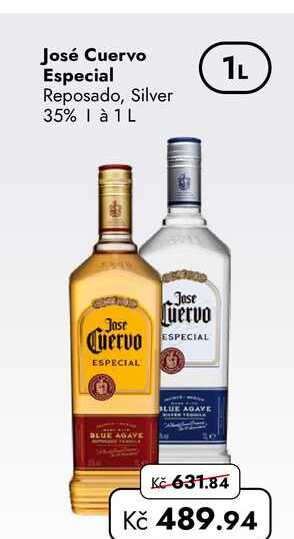 José Cuervo Especial Reposado, Silver 35%  1L   