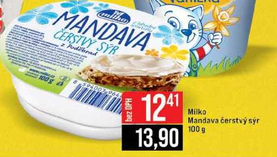 Milko Mandava čerstvý sýr 100 g 