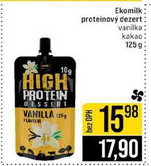 Ekomilk proteinový dezert vanilka kakao 125 g 