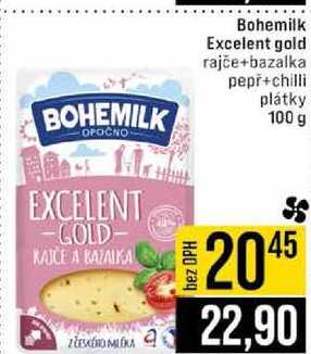 Bohemilk Excelent gold rajče+bazalka pepř+chilli plátky 100 g 