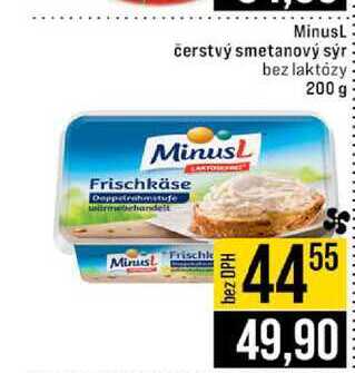 MinusL čerstvý smetanový sýr bez laktózy 200 g 