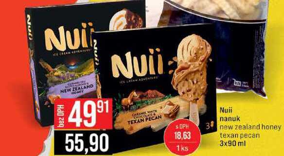Nuii nanuk new zealand honey texan pecan 3x90 ml 