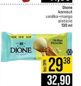 Dione kornout vanilka+mango pistácie 130 ml 