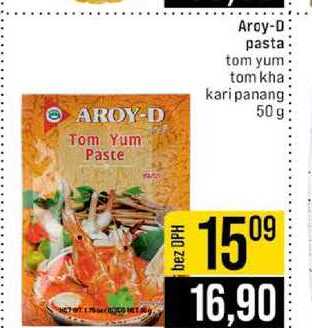 Aroy-D pasta tom yum tom kha kari panang 50 g