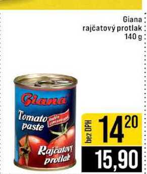 Giana rajčatový protlak 140g 