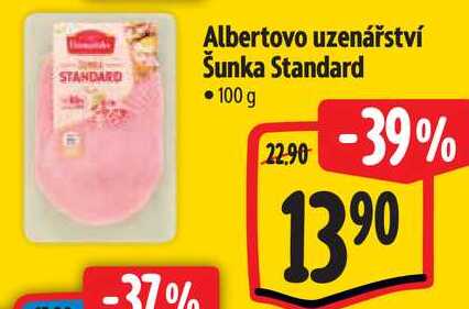 Albertovo uzenářství Šunka Standard, 100 g  