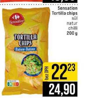 Sensation Tortilla chips sül natur chilli 200 g 