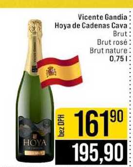 Vicente Gandia Hoya de Cadenas Cava Brut Brut rosé Brut nature 0,75l