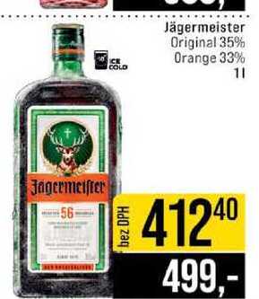 Jägermeister Original 35% Orange 33% 1l
