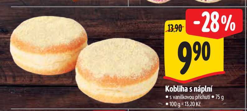   Kobliha s náplní  75 g