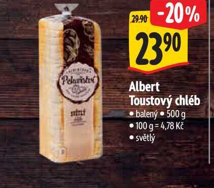   Albert Toustový chléb  50 0g