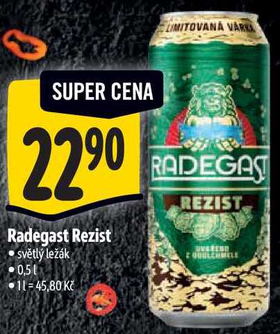 Radegast Rezist, 0,5 l 