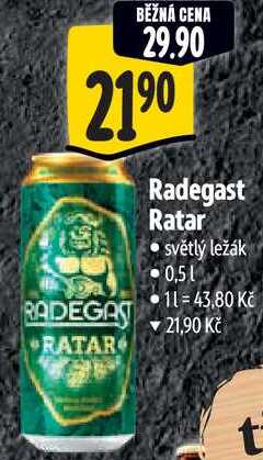 Radegast Ratar, 0,5 l
