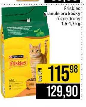 Friskies granule pro kočky různé druhy 1,5-1,7 kg 