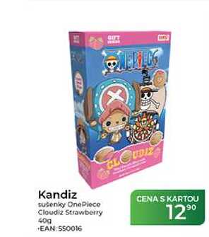 Kandiz sušenky OnePiece Cloudiz Strawberry 40g