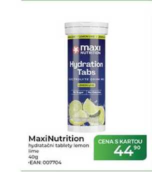 MaxiNutrition hydratační tablety lemon lime 40g