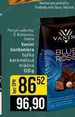 Vanini bonboniera hořká karamelová mlečna 120 g 