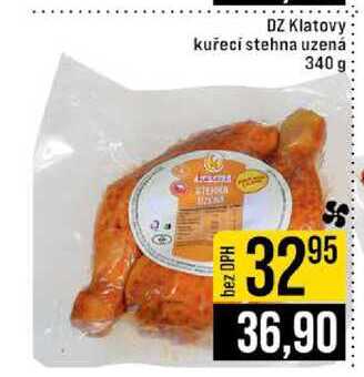 DZ Klatovy kuřecí stehna uzená 340 g 