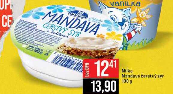 Milko Mandava čerstvý sýr 100 g 